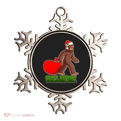 Believe In Santa Bigfoot Ornament