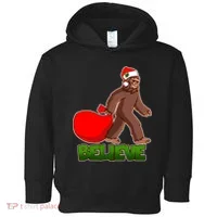 Believe In Santa Bigfoot Toddler Hoodie thumb 0