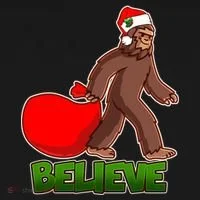 Believe In Santa Bigfoot Tank Top thumb 6