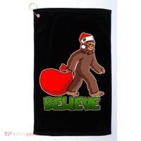 Believe In Santa Bigfoot Golf Towel thumb 0