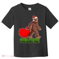 Believe In Santa Bigfoot Toddler T-Shirt thumb 0