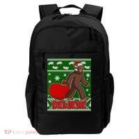 Believe In Santa Bigfoot Ugly Christmas Backpack thumb 0