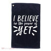 Believe In The Power Of Yet Growth Mindset Golf Towel thumb 0