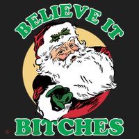 Believe It Bitches - Santa Funny Christmas Women's Sweatshirt thumb 2