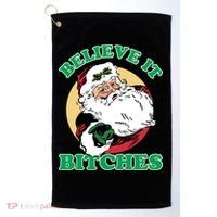 Believe It Bitches - Santa Funny Christmas Golf Towel thumb 0