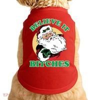 Believe It Bitches - Santa Funny Christmas Doggie Tank thumb 0