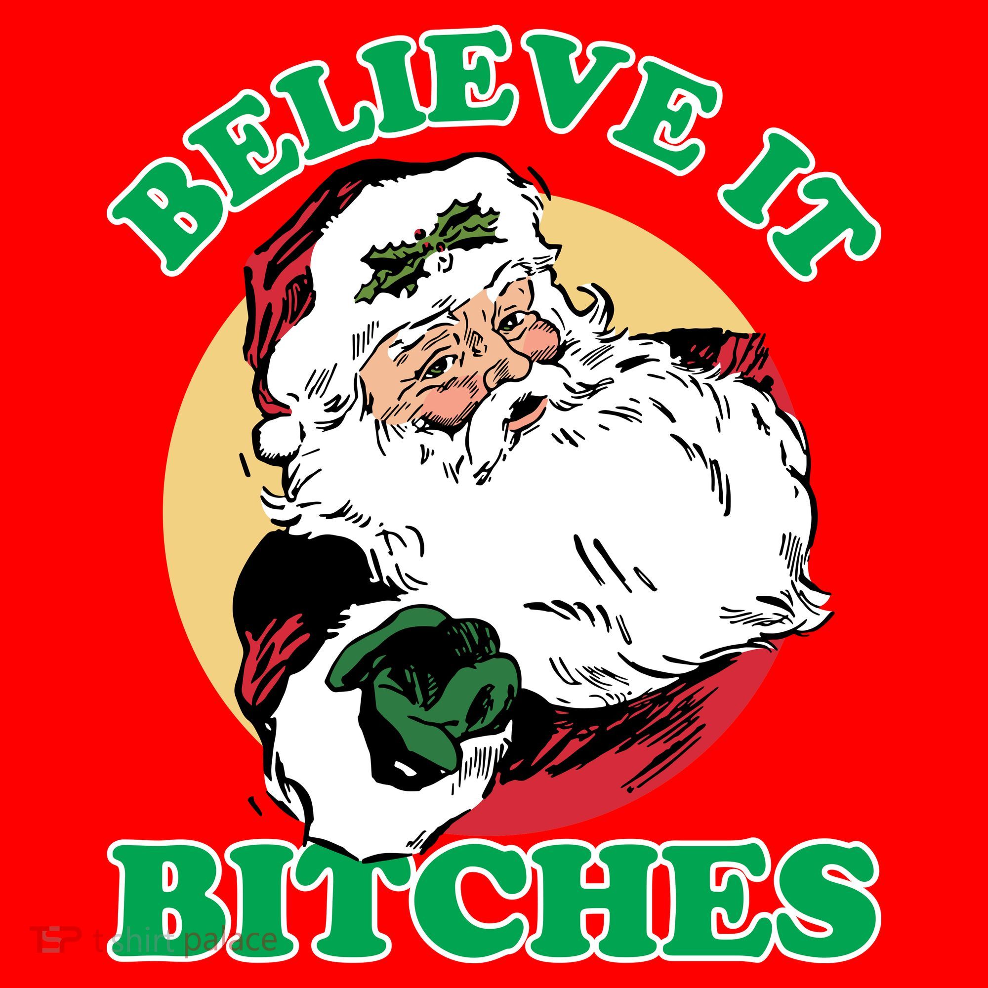 Believe It Bitches - Santa Funny Christmas Visor