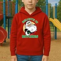 Believe It Bitches - Santa Funny Christmas Kids Hoodie thumb 2