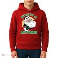 Believe It Bitches - Santa Funny Christmas Kids Hoodie thumb 4