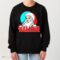 Believe Santa Women's Sweatshirt thumb 0