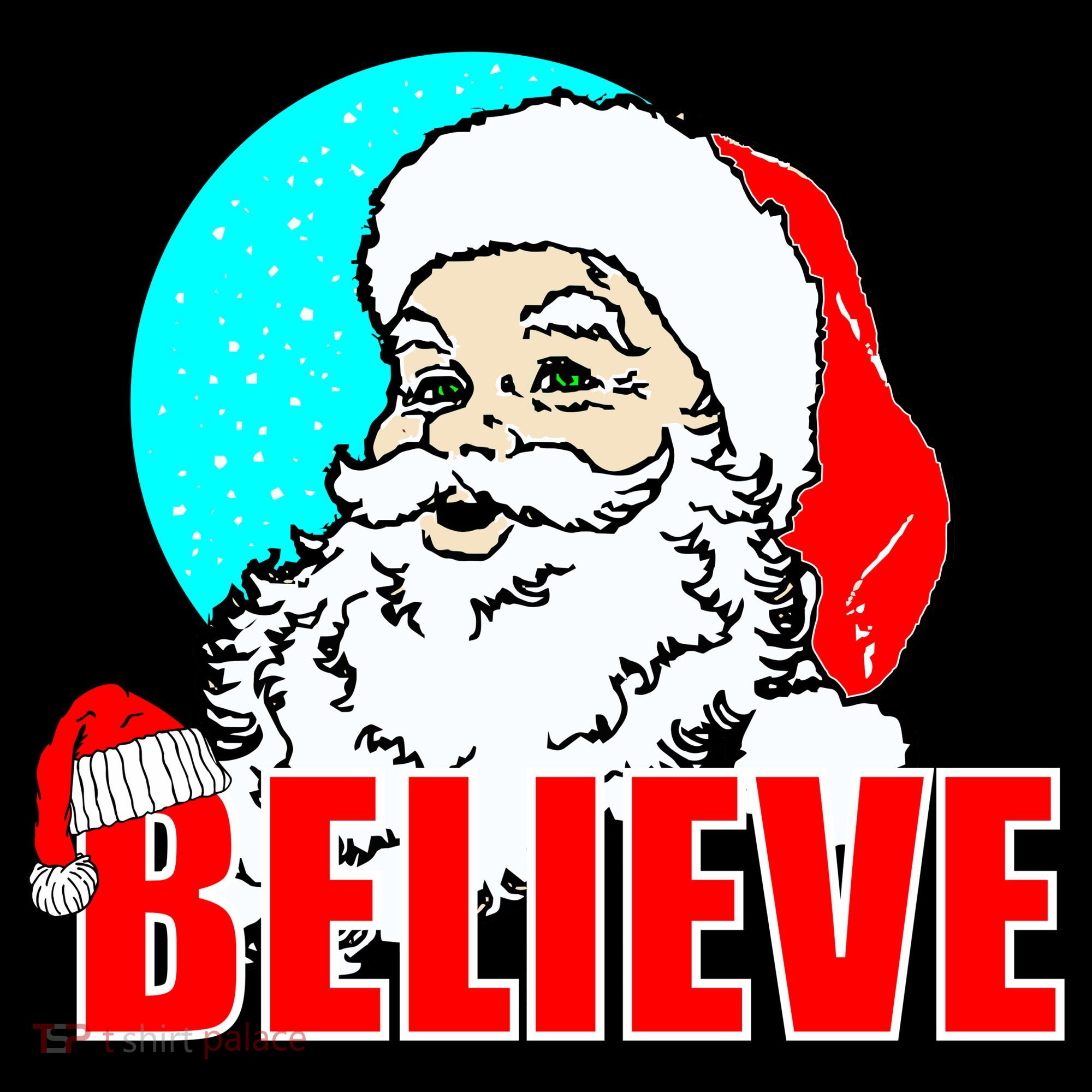 Believe Santa Button