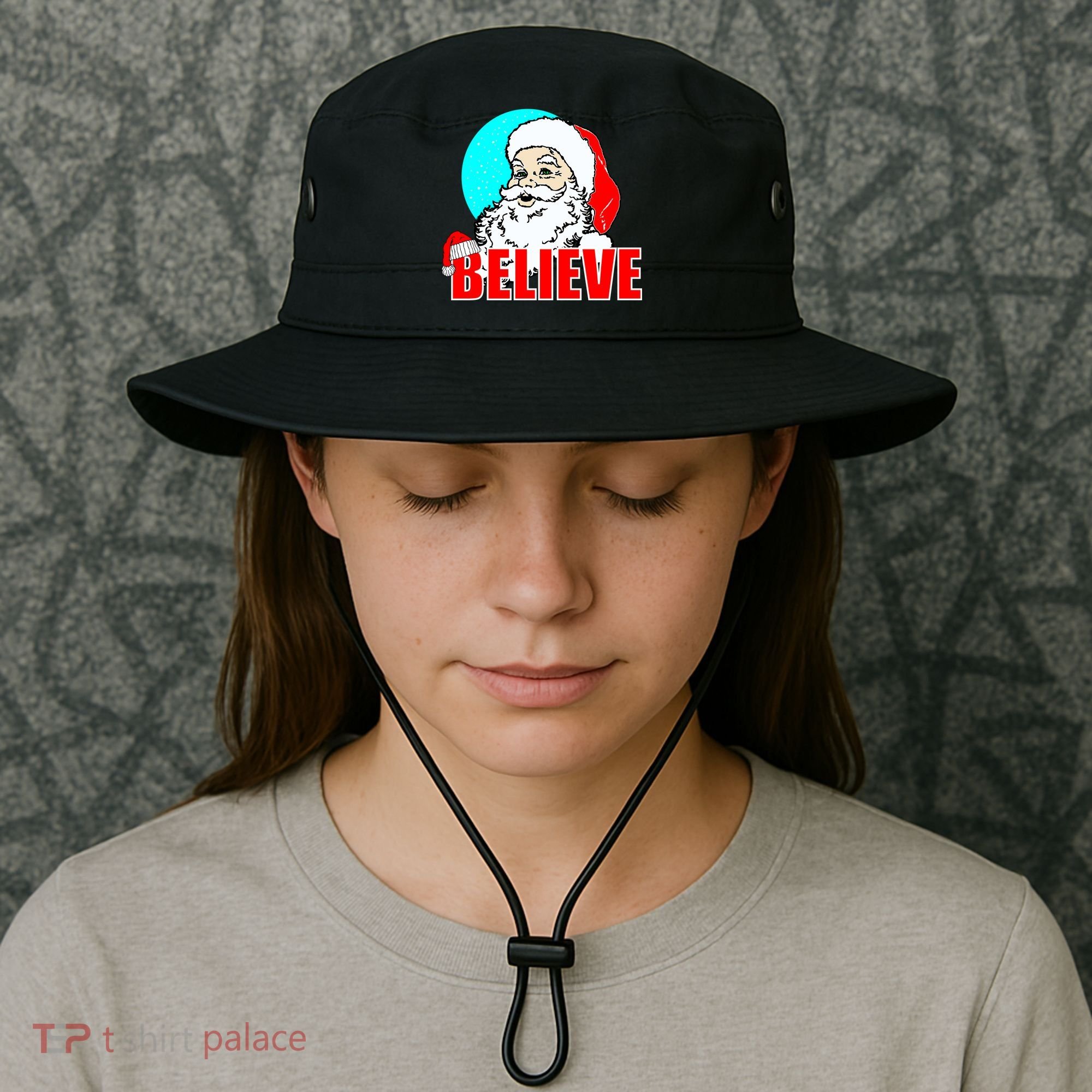 Believe Santa Bucket Hat