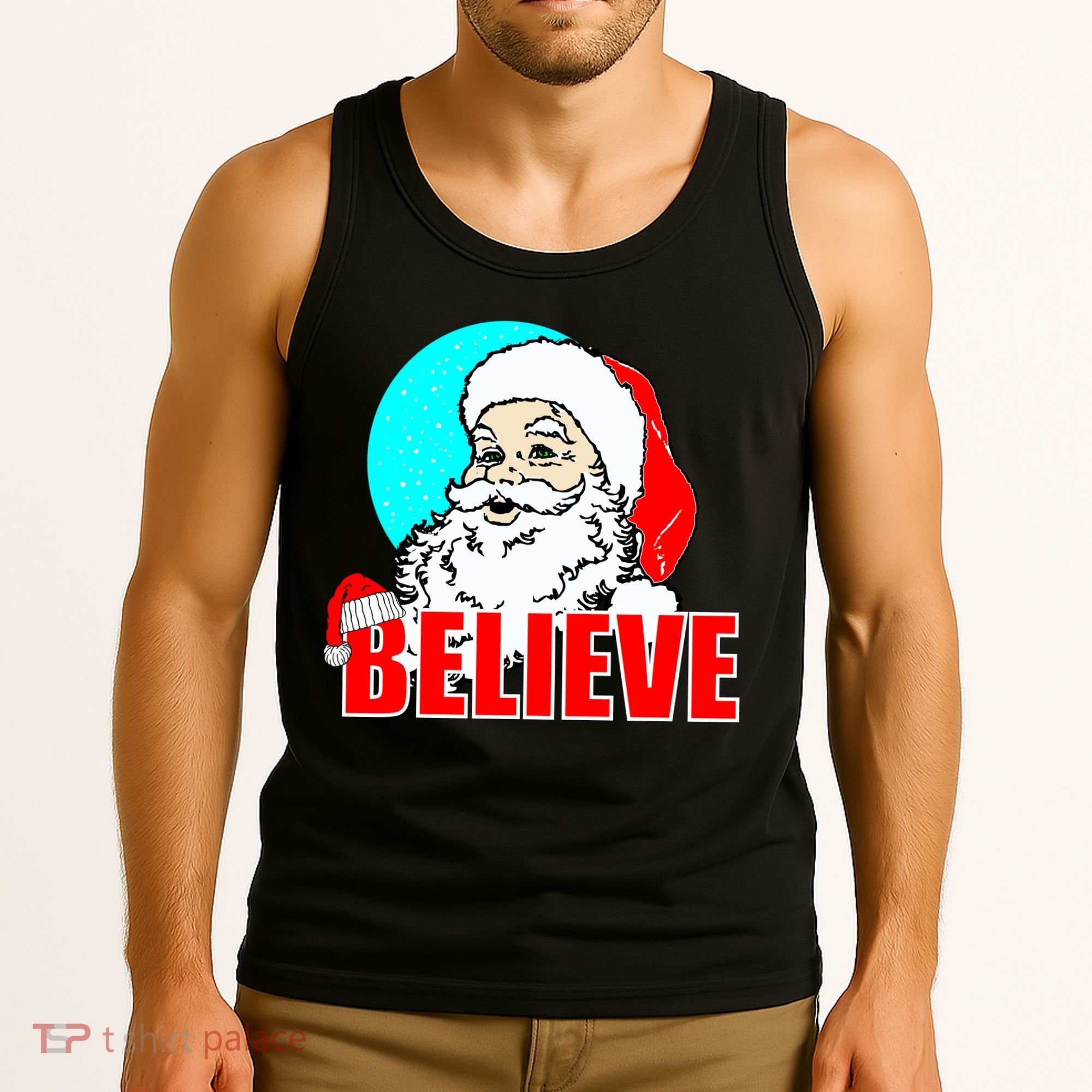 Believe Santa Tank Top