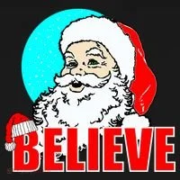 Believe Santa Tank Top thumb 6