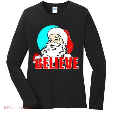 Believe Santa Women's Long Sleeve Shirt