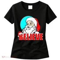 Believe Santa Women's T-Shirt thumb 0