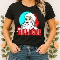 Believe Santa Women's T-Shirt thumb 2