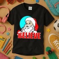 Believe Santa Kids T-Shirt thumb 3