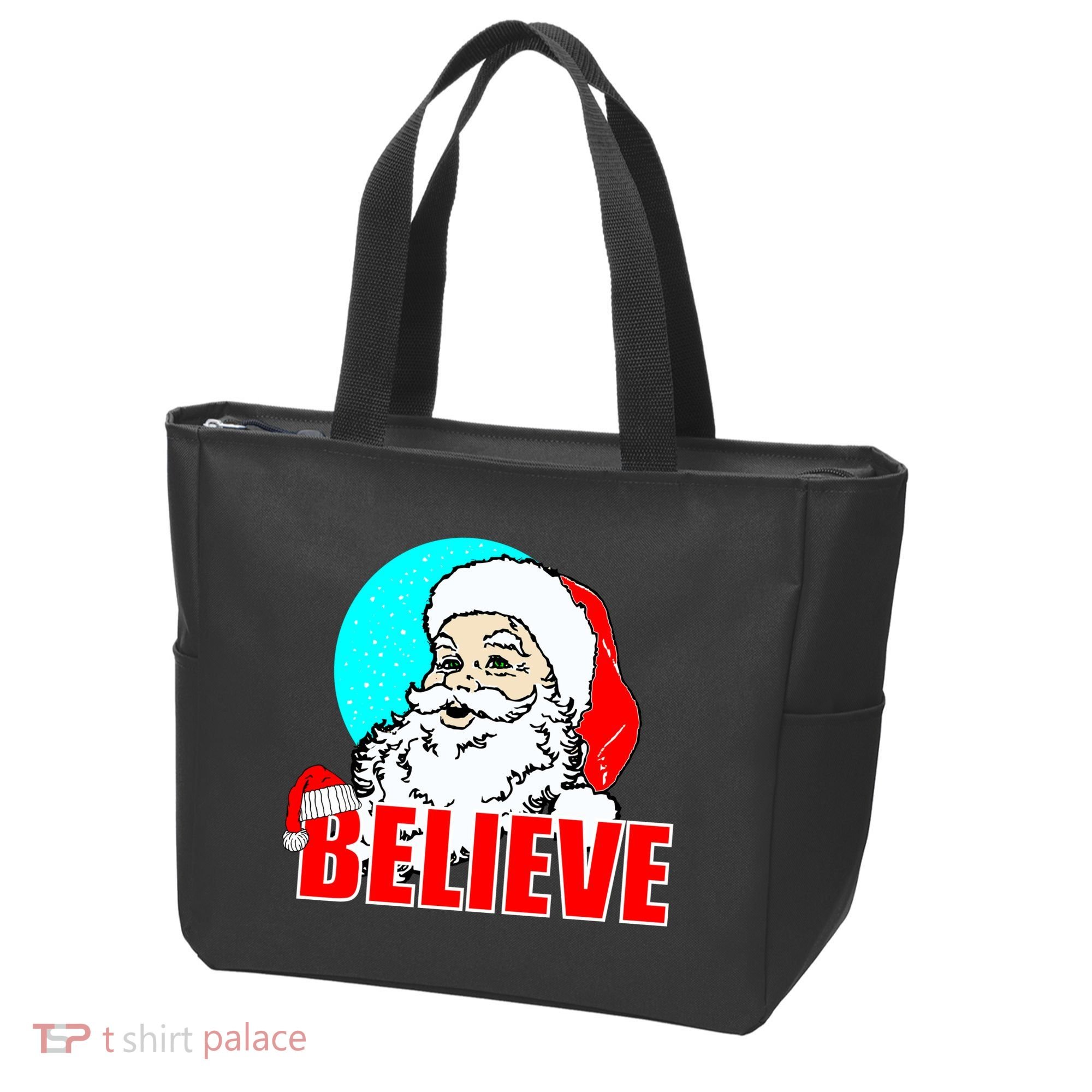 Believe Santa Tote Bag