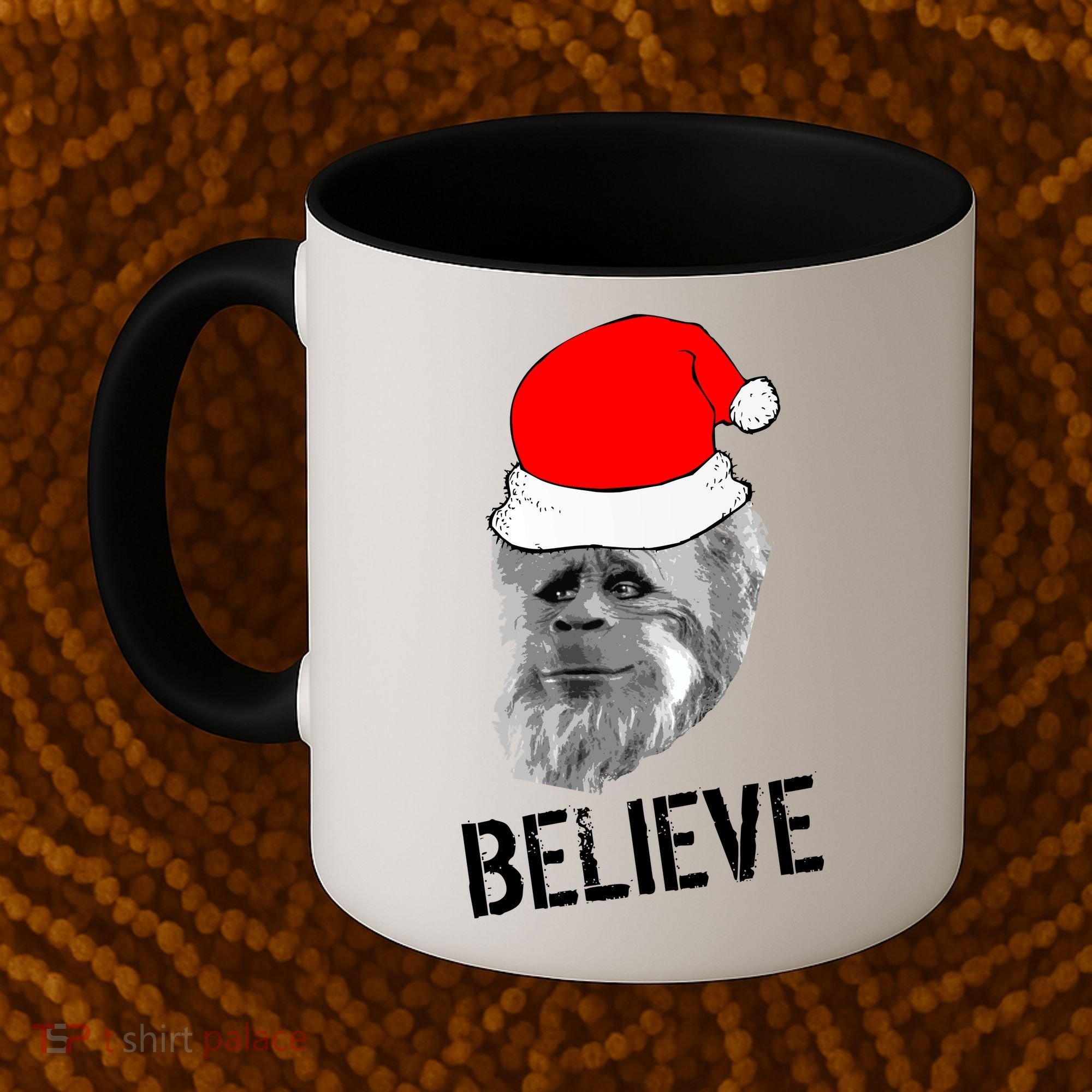 Believe Santa Sasquatch Coffee Mug