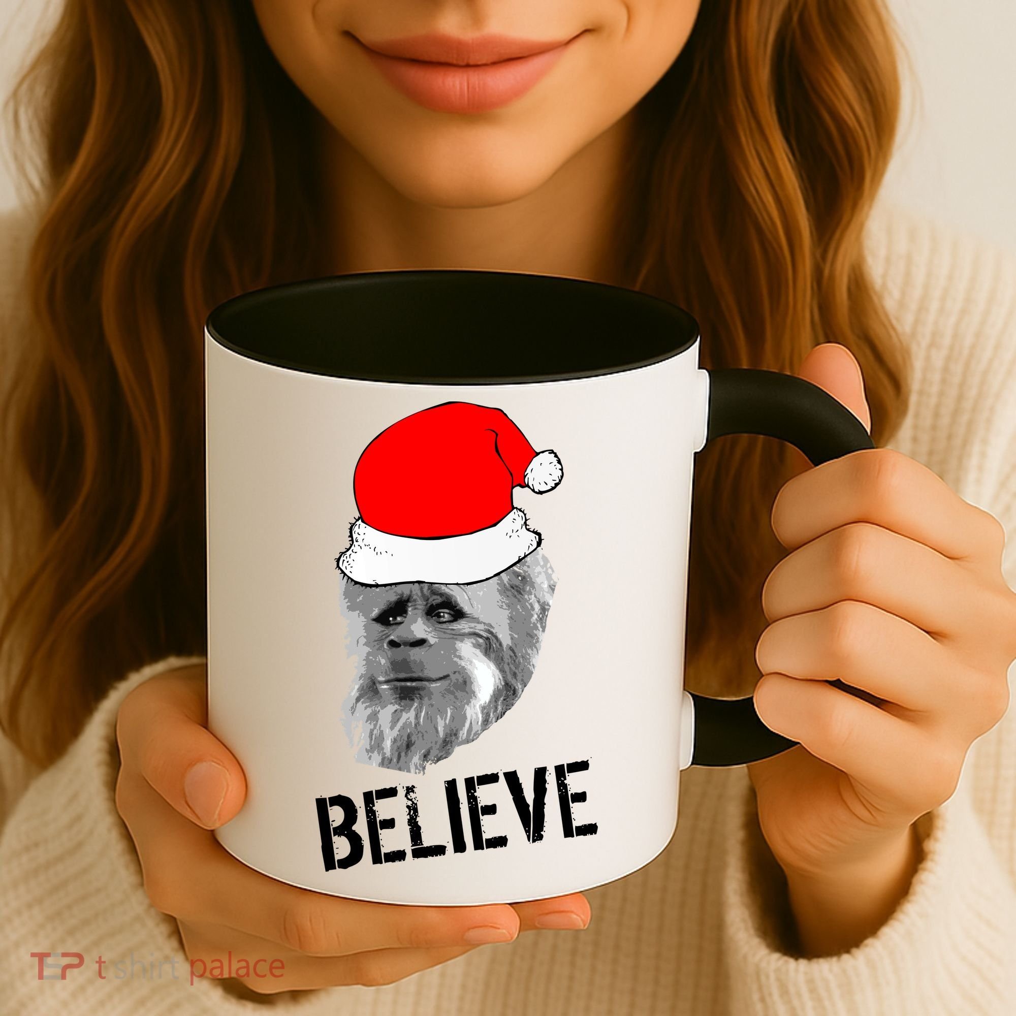 Believe Santa Sasquatch Coffee Mug