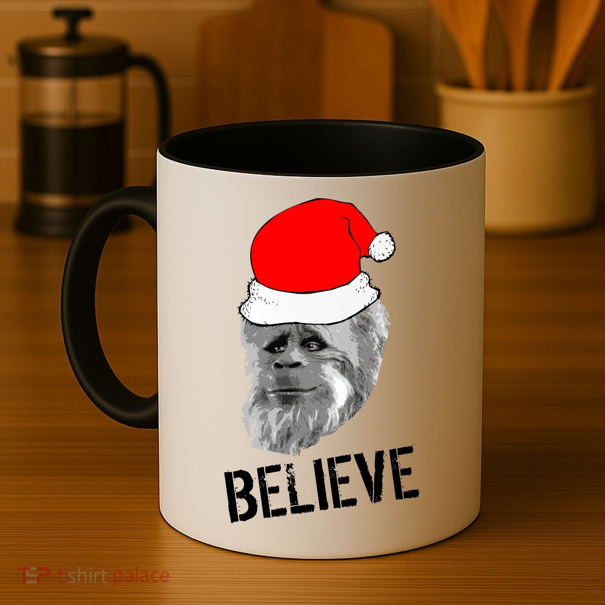Believe Santa Sasquatch Coffee Mug