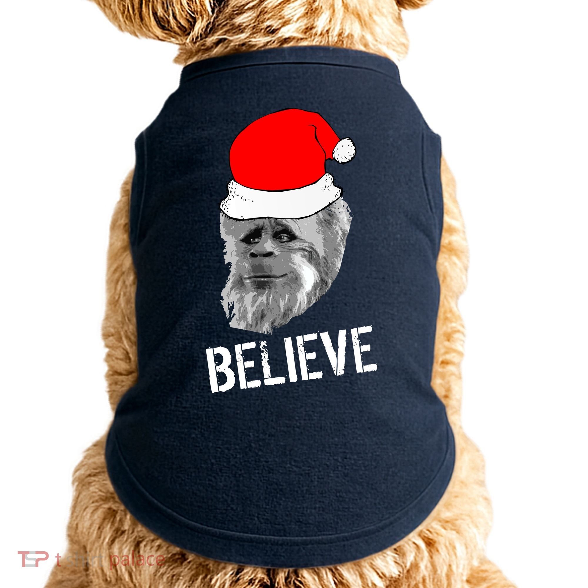 Believe Santa Sasquatch Doggie Tank