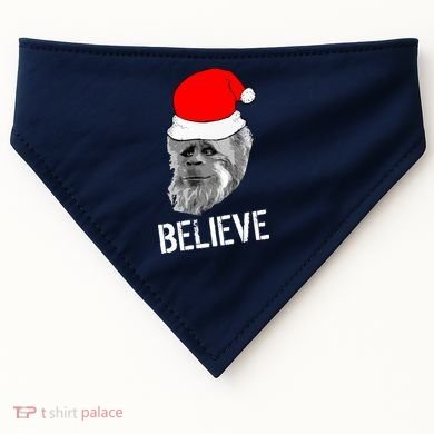 Believe Santa Sasquatch USA-Made Doggie Bandana
