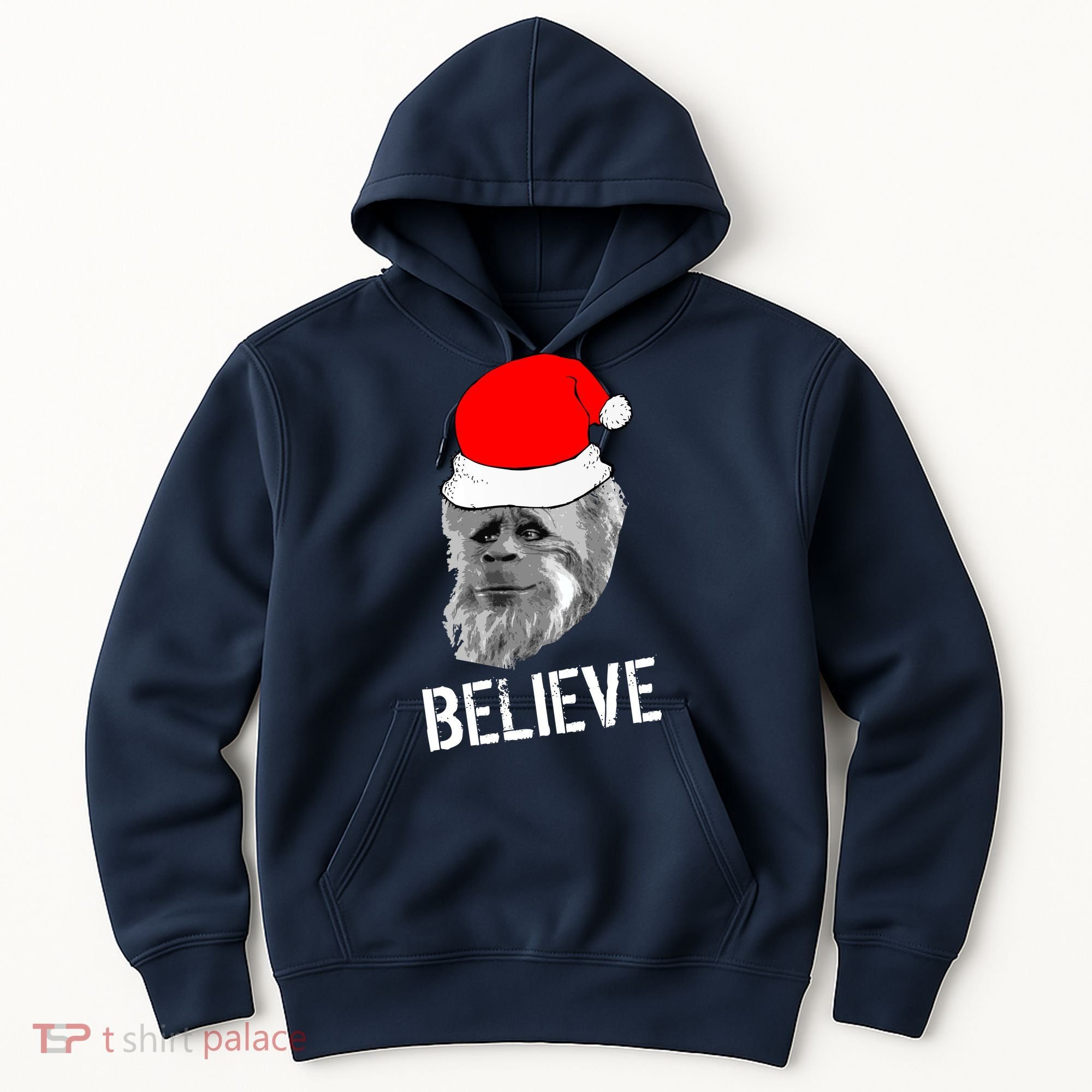 Believe Santa Sasquatch Hoodie