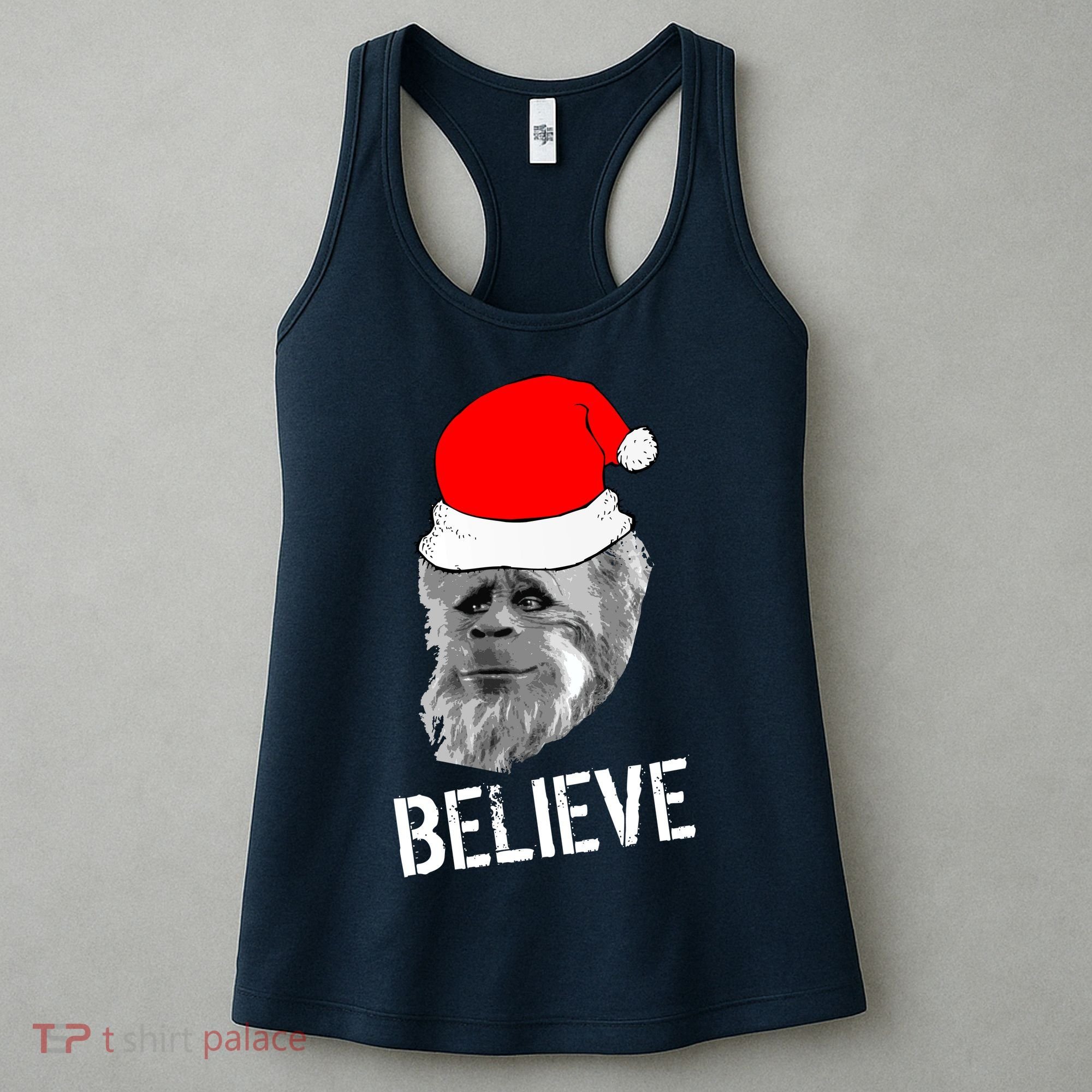 Believe Santa Sasquatch Women's Tank Top
