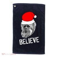 Believe Santa Sasquatch Golf Towel thumb 0