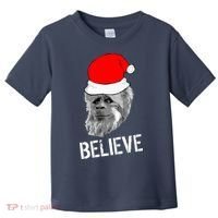 Believe Santa Sasquatch Toddler T-Shirt thumb 0