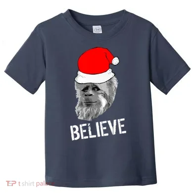 Believe Santa Sasquatch Toddler T-Shirt