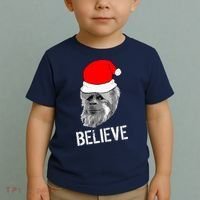 Believe Santa Sasquatch Toddler T-Shirt thumb 2