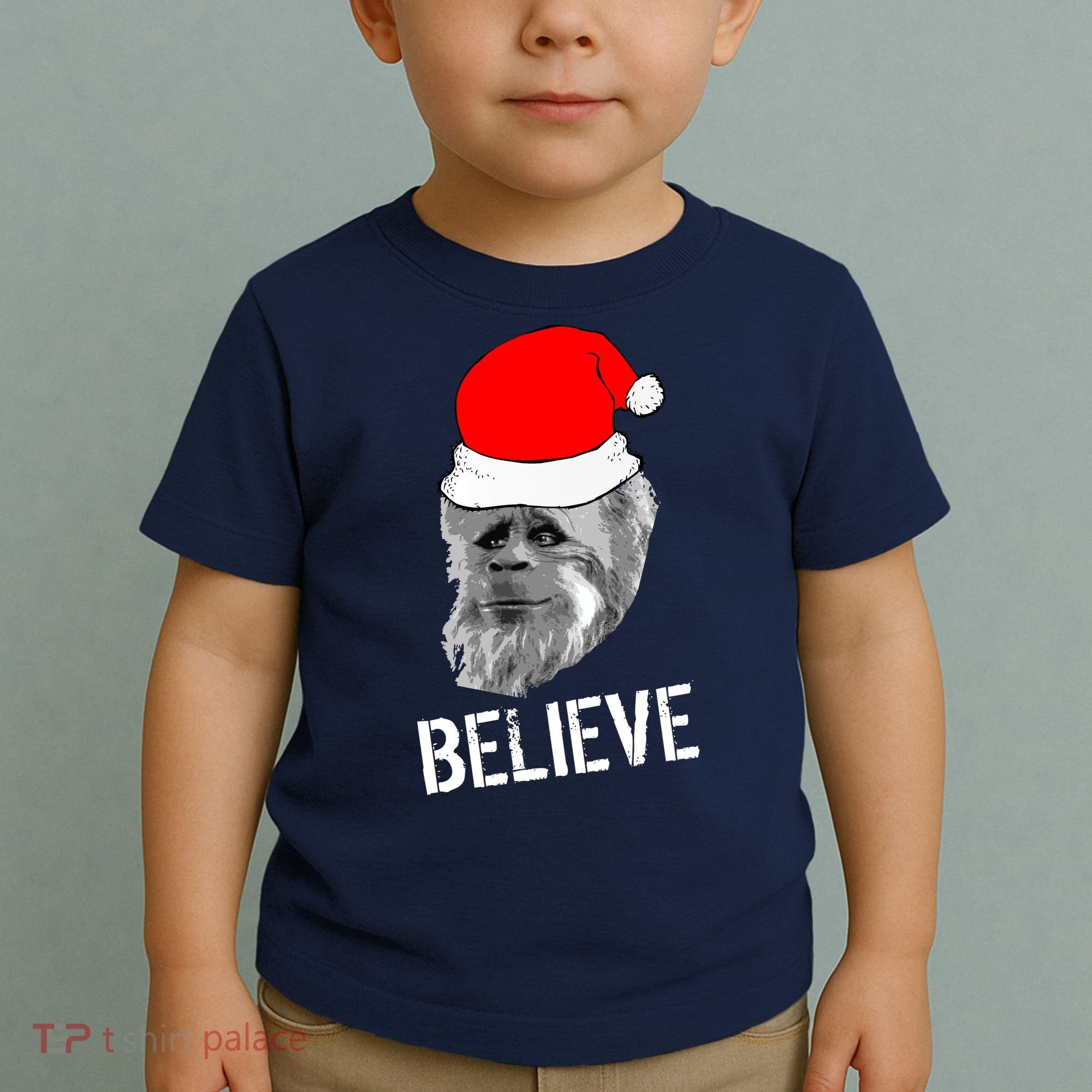 Believe Santa Sasquatch Toddler T-Shirt