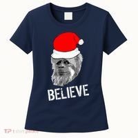 Believe Santa Sasquatch Women's T-Shirt thumb 0