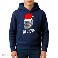 Believe Santa Sasquatch Kids Hoodie thumb 4