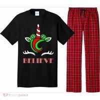 Believe Unicorn Christmas Pajama Set thumb 0