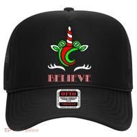 Believe Unicorn Christmas Hat thumb 0