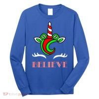 Believe Unicorn Christmas Long Sleeve Shirt thumb 0