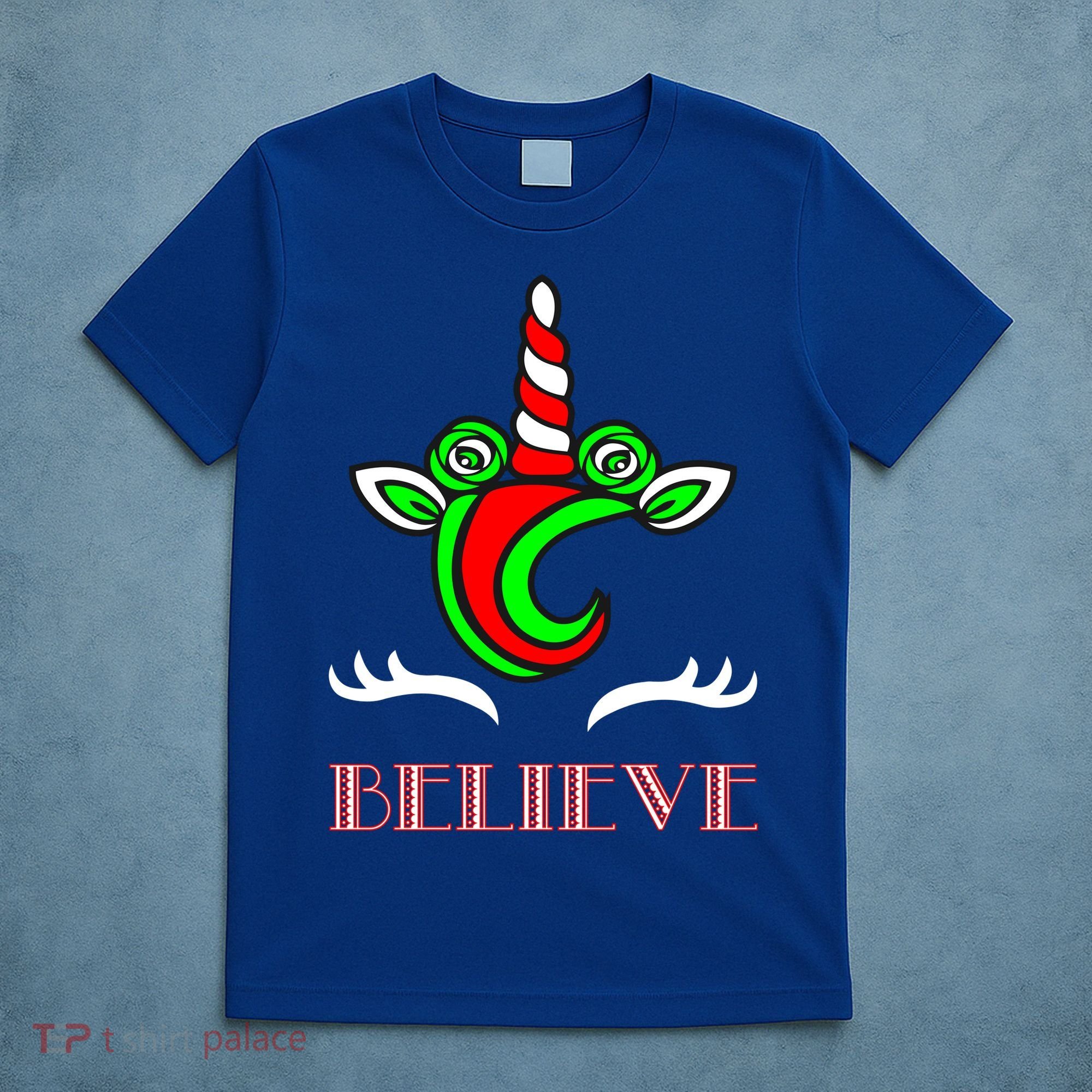 Believe Unicorn Christmas T-Shirt