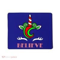 Believe Unicorn Christmas Mousepad thumb 0