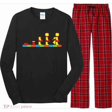 Bricks Evolution Master Builder Blocks Long Sleeve Pajama Set