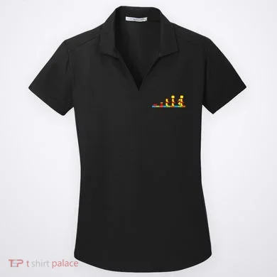 Bricks Evolution Master Builder Blocks Women's Dry Zone Grid Polo