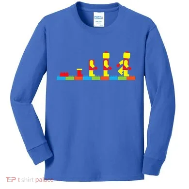 Bricks Evolution Master Builder Blocks Kids Long Sleeve Shirt
