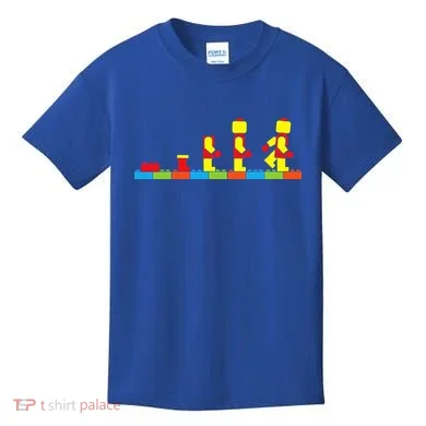Bricks Evolution Master Builder Blocks Kids T-Shirt