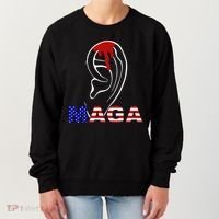 Bleeding Ears Maga Usa Pro Trump Women's Sweatshirt thumb 0
