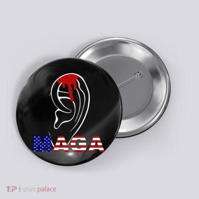 Bleeding Ears Maga Usa Pro Trump Button