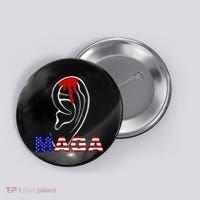 Bleeding Ears Maga Usa Pro Trump Button thumb 0