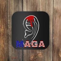Bleeding Ears Maga Usa Pro Trump Coaster thumb 0
